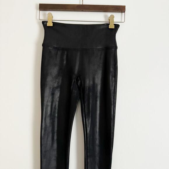 SPANX Faux Leather High Waist Leggings Black XL - Picture 4 of 7